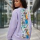 Cieplutka bluza liliowa