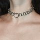 Choker chainmaille SERCE stal chirurgiczna 38 cm gothic punk