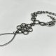 Bransoletka na dłoń chainmaille 21 cm stal chirurgiczna gothic elf