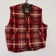 Czerwona kamizelka w kratę na zamek z ociepleniem Pepe Jeans XL XXL
