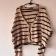 Beżowy kardigan w paski LCW Maternity, oversize, miękki, XL