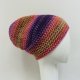 Kolorowa gruba czapka zimowa smerf ręcznie robiona