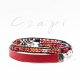 mozaika w słońcu 300 - bransoletka z karneolem i koralem