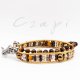 mozaika w słońcu 302 - bransoletka z tygrysim okiem