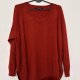 Sweter czerwony MBmode XL, miękki ciepły oversize, wełniany splot M&S Mode Rozmiar XL / 42 / 14