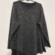 Szary luźny sweter oversize XL/XXL miękki prążkowany melanż CM Rozmiar XXL / 44 / 16