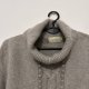 Szary golf Jumper z angorą, miękki ciepły sweter, rozmiar L
