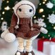 Świąteczna Laleczka Amigurumi