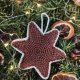 Świąteczna gwiazdka pierniczek - ozdoba choinkowa