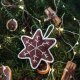Świąteczna gwiazdka pierniczek - ozdoba choinkowa
