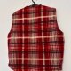 Kamizelka PEPE w kratę, czerwona ocieplana, rozmiar L XL