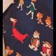 NOWY krawat jedwabny Flintstones L  [ Flintstones necktie/ carton tie/ unisex necktie * 90s vintage