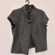 Kamizelka BONITA wełna krótki rękaw elegancka szara S M