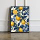 Plakat botaniczny cytryny - format  50x70 cm