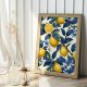 Plakat botaniczny cytryny - format  50x70 cm