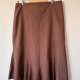 Elegancka spódnica vintage w kolorze ciepłego brązu OFFICE Rozmiar XXL / 44 / 16