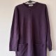 Sweet Roses Tunika Sweter Długi Fiolet Śliwka Kieszenie S /M / 36 / 8