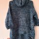 Niebieski sweter z golfem i kieszeniami, melanżowy, miękki, oversize, akryl M / 38 / 10·Bardzo dobry·Primark