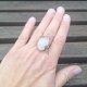 Różowy kwarc - pierścionek regulowany