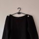 Czarna sukienka-sweterek H&M z guzikami na ramionach L / 40 / 12·Bardzo dobry·H&M
