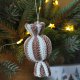 Cukierek (kawowy) ozdoba na choinkę, Zawieszka choinkowa, Ozdoba świąteczna