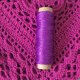 Chusta na szydełku - magenta