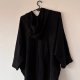 Czarna ponczo-bluza z kapturem oversize, miękka, luźna, wygodna, uniwersalna 4XL / 48 / 20·Bardzo dobry·Basic