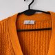 Oversize kardigan w ciepłym pomarańczowym kolorze, miękki splot, długie rękawy, guziki 9XL / 58 / 30·Bardzo dobry·Basic