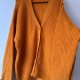 Oversize kardigan w ciepłym pomarańczowym kolorze, miękki splot, długie rękawy, guziki 9XL / 58 / 30·Bardzo dobry·Basic