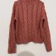 Różowy sweter z grubym splotem, ciepły pleciony model oversize M / 38 / 10·Bardzo dobry·Primark
