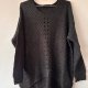 Czarny sweter z ażurowym wzorem, styl casual Bardzo dobry·Kapaluar 4XL / 48 / 20