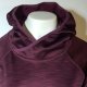 Bluza sportowa z kapturem i kieszenią na zamek w kolorze burgund R 42-46 Hu69