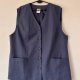 Elegancka granatowa kamizelka o prostym, wydłużonym kroju 5XL / 50 / 22·Bardzo dobry·OFFICE