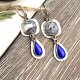 Lapis lazuli -Kolczyki nieoczywiste