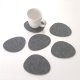 Podkładki pod kubki Kamyki szare 6s