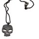 Dlugi naszyjnik unisex nieśmiertelnik czaszka skull rock goth punk