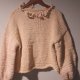 Sweter handmade z balonowymi rekawami