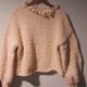 Sweter handmade z balonowymi rekawami