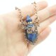 Naszyjnik perfumetka z lapis lazuli wire wrapping
