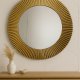 Lustro okrągłe złote, różne wymiary 50cm,60,70,80,90