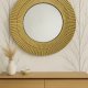 Lustro okrągłe złote, różne wymiary 50cm,60,70,80,90