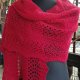 Ażurowy szal na drutach