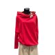 BLUZA OVERSIZE CZERWONA Z KAPTUREM