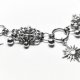 Choker STARFALL chainmaille + gwiazda północy stal chirurgiczna 33,6+7,2 cm