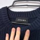 Gruby elegancki granatowy sweter oversize z szerokim splotem Monki Rozmiar 4XL / 48 / 20