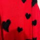 Czerwony sweter z serduszkami – Emilia Lay