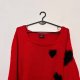 Czerwony sweter z serduszkami – Emilia Lay