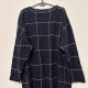 Sweter Ulla Popken, granatowy w kratę, oversize 7XL / 54 / 26·Bardzo dobry·Ulla Popken