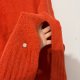 Oversize sweter Monari z golfem, ciepła mieszanka wełny, intensywny pomarańcz 5XL / 50 / 22·Bardzo dobry·Monari