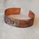 Bransoletka - bangla z kutej oksydowanej miedzi /70/